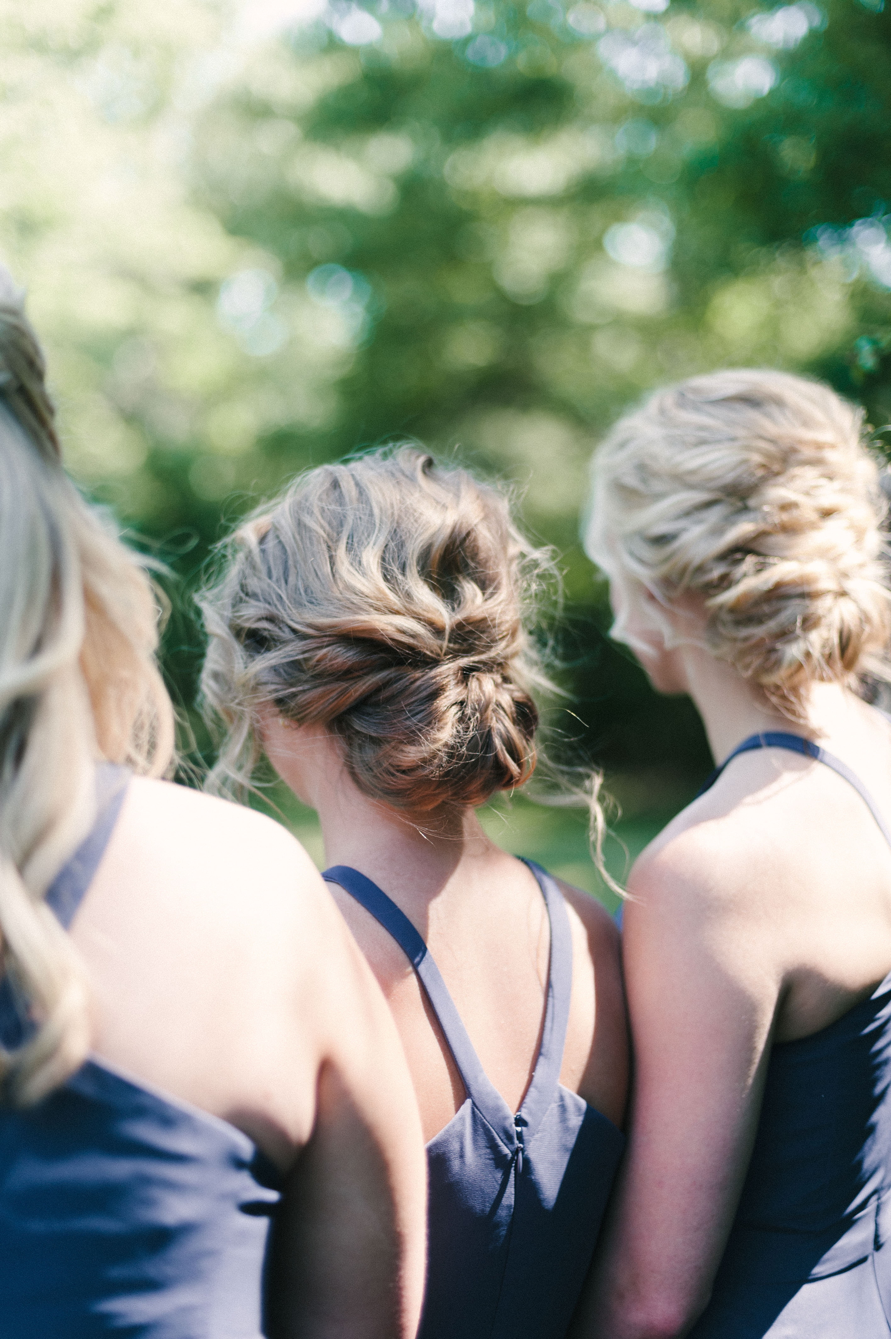 Bridesmaids hair updo by the Hair and Makeup Collective