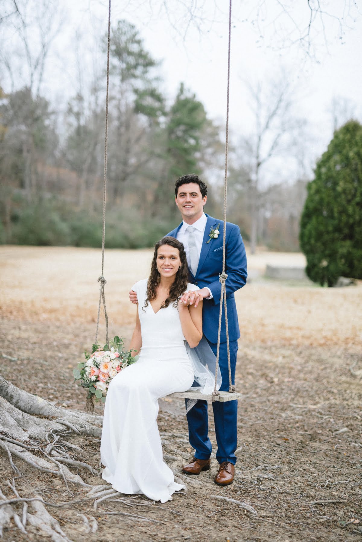 Gorgeous wedding couple portraits at Windwood Equestrian in Pelham Alabama