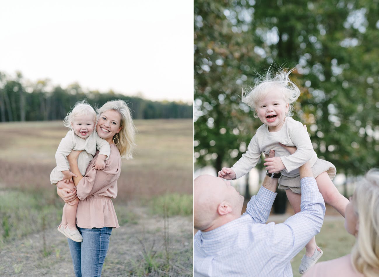 Toddler portraits with family at Moss Rock Preserve in Birmingham AL