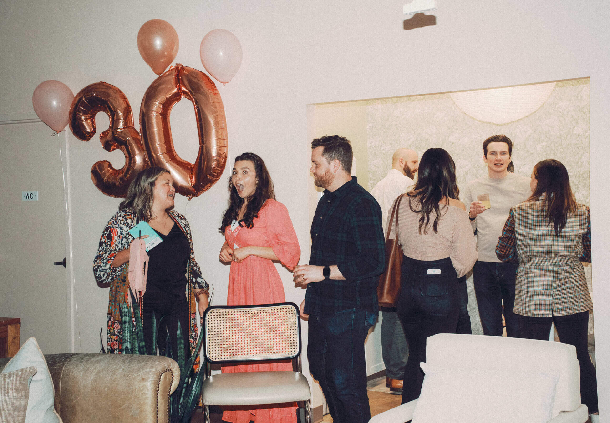 Disposable film edits of a 30th birthday party